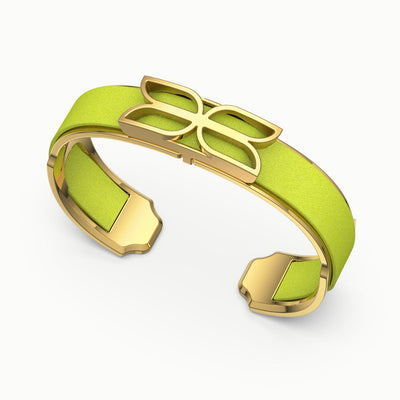 Kawung Silk Cuff - Pomelo Green