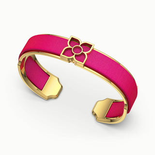 Lotus Silk Cuff - Dragonfruit Pink