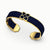 Lotus Silk Cuff - Midnight Blue