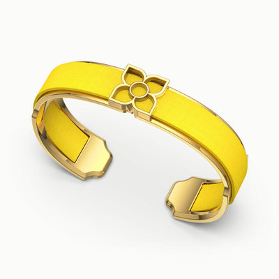 Lotus Silk Cuff - Pineapple Yellow