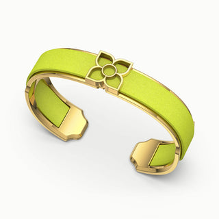 Lotus Silk Cuff - Pomelo Green