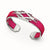 Ikat Silk Cuff - Dragonfruit Pink