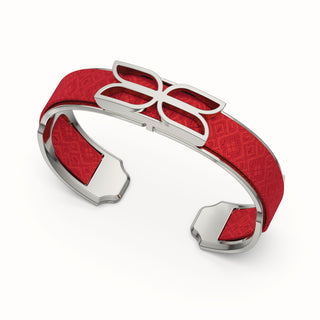 Kawung Silk Cuff - Dragon Red