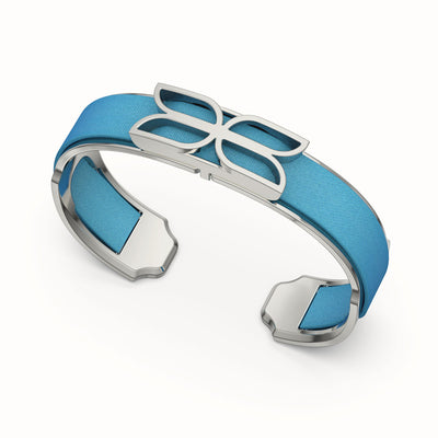 Kawung Silk Cuff - Turquoise Blue