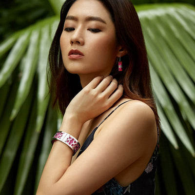 Lotus Bangle Lychee White