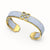 Lotus Silk Cuff - Pewter Grey