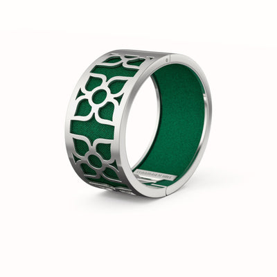 Lotus Bangle Emerald Green