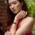 Nonya Blossom Silk Cuff - Kopi-O Brown