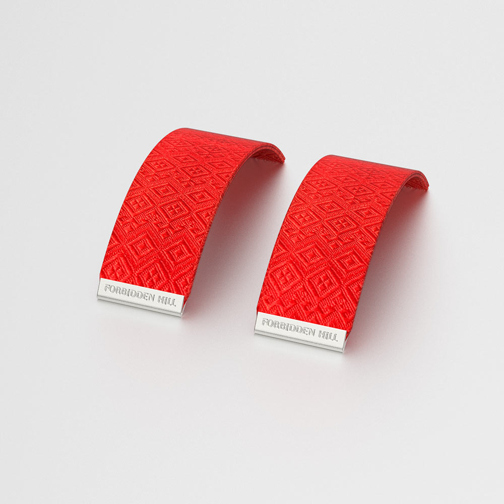 Silk Slides for 24mm Bangle - Dragon Red