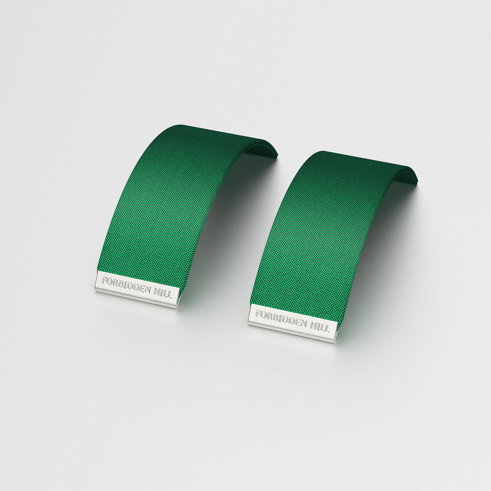 Silk Slides for 24mm Bangle - Emerald Green