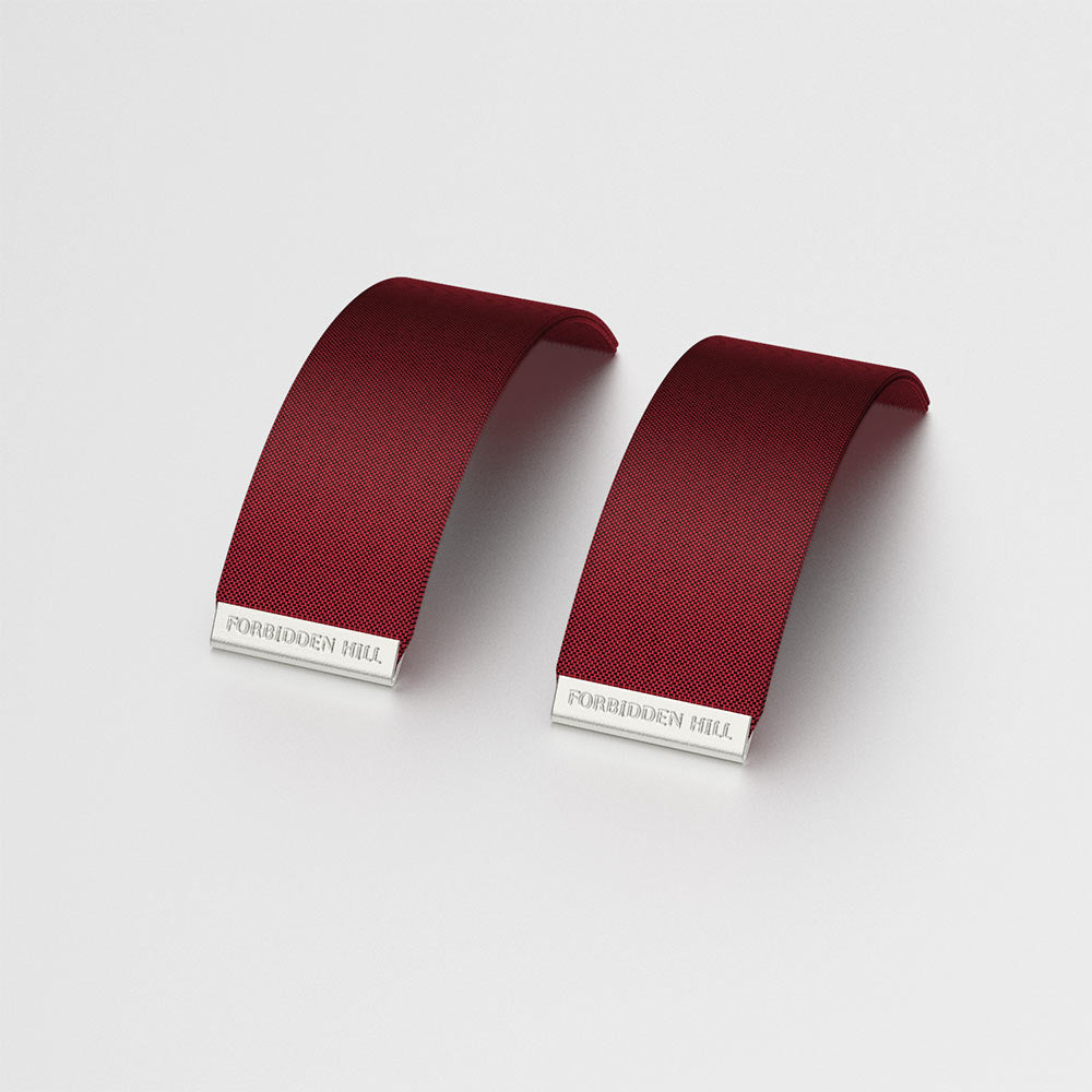 Silk Slides for 24mm Bangle - Mangosteen Red