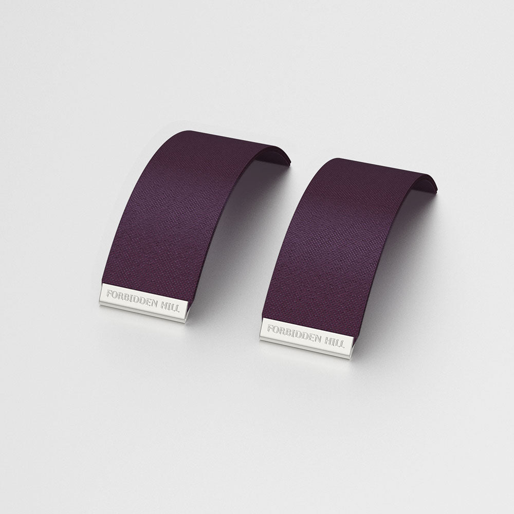 Silk Slides for 24mm Bangle - Deep Plum